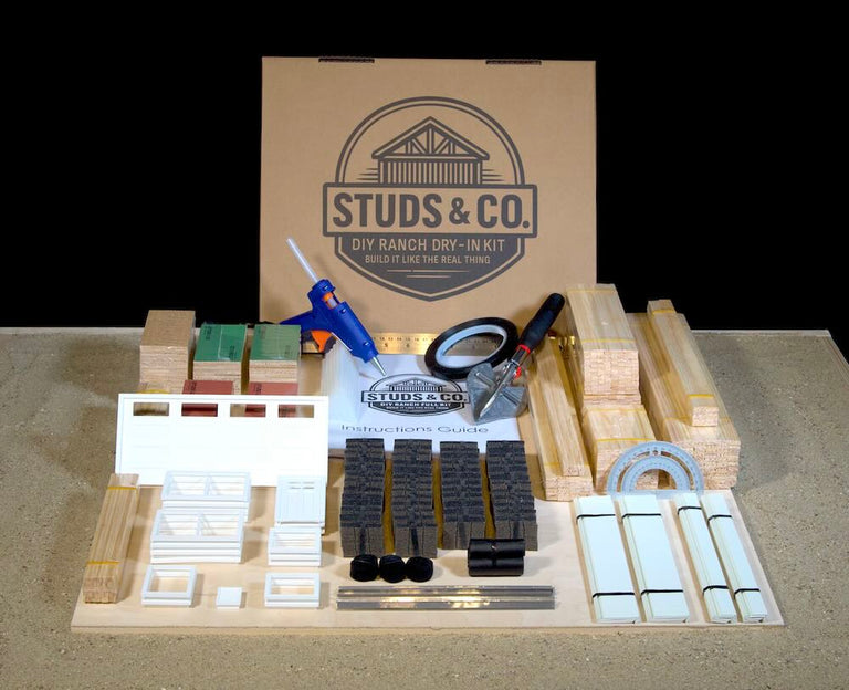 Clean Ranch House Kit 1:24 Two-Story Ranch House (FULL KIT) – Studs & Co.