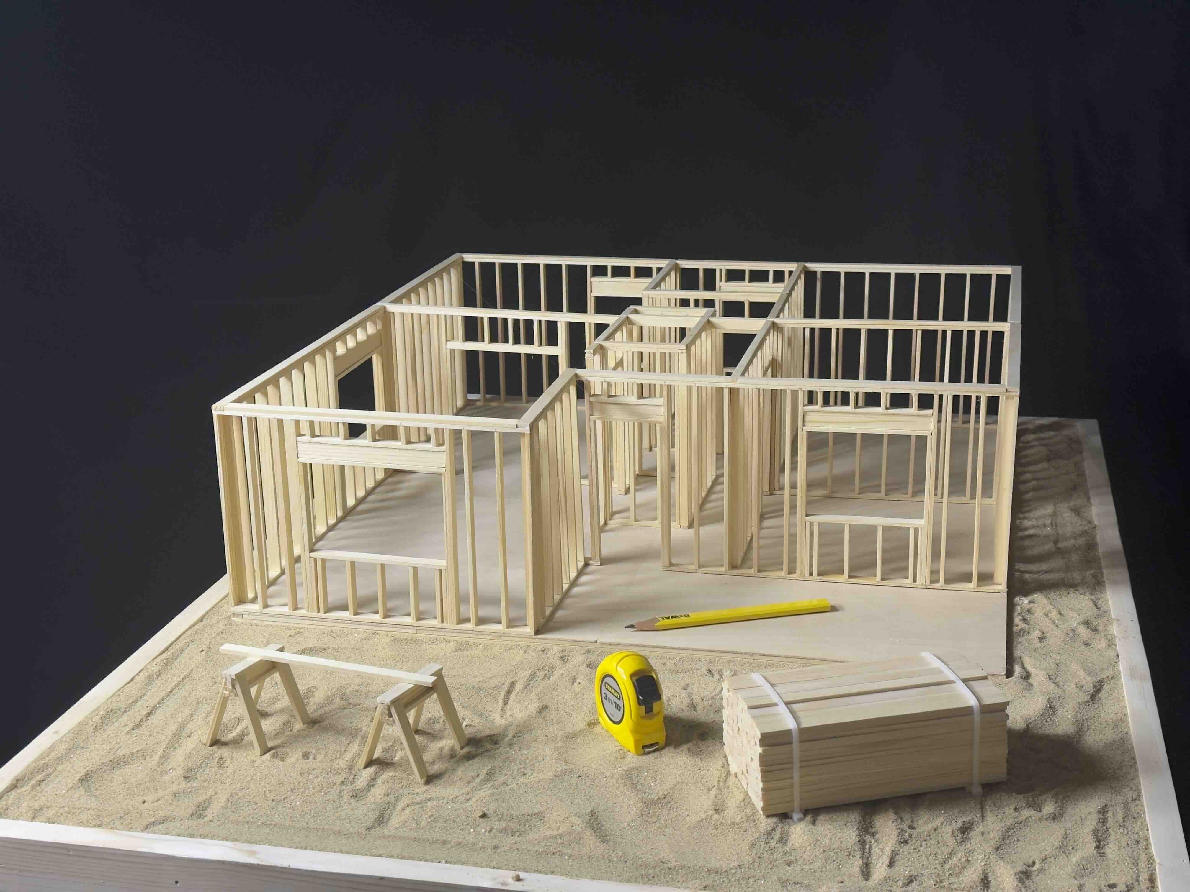 Clean Ranch House Kit 1:16 Single-Story Ranch House (FULL KIT) – Studs & Co.