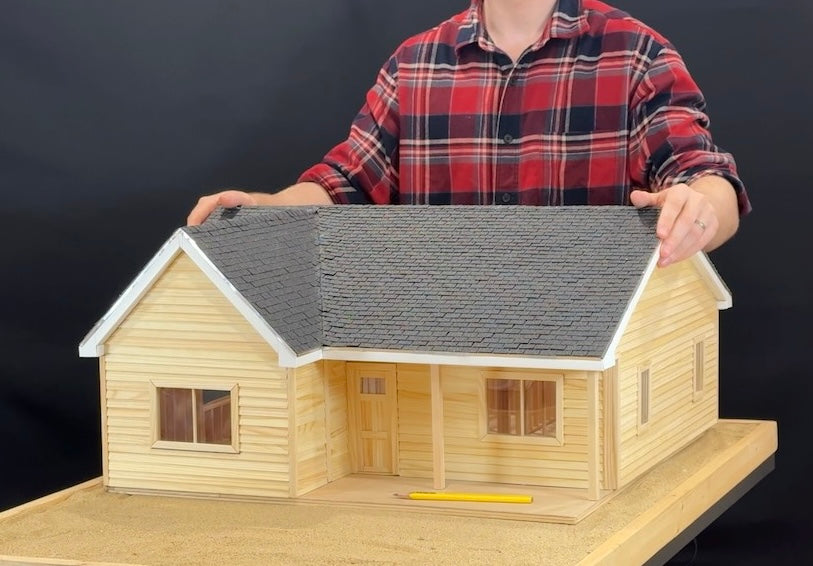 FULL KIT Miniature Ranch House 1:16 Scale