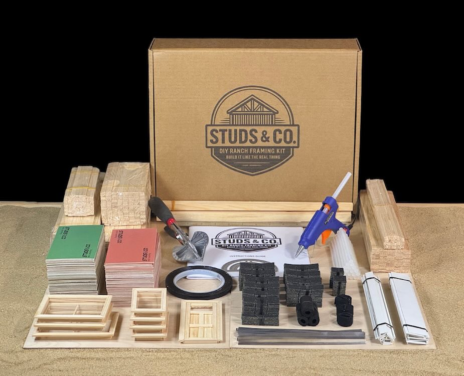 FULL KIT Miniature Ranch House 1:16 Scale